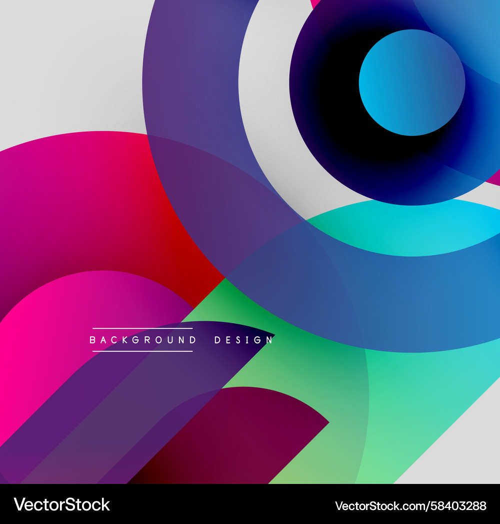 Abstract colorful circles overlap creating Abstract colorful circles overlap creating Vector Image