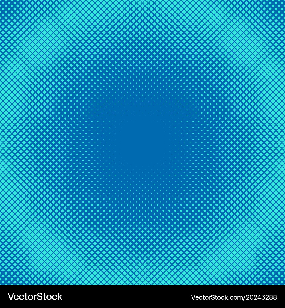 Geometric halftone square pattern background vector image