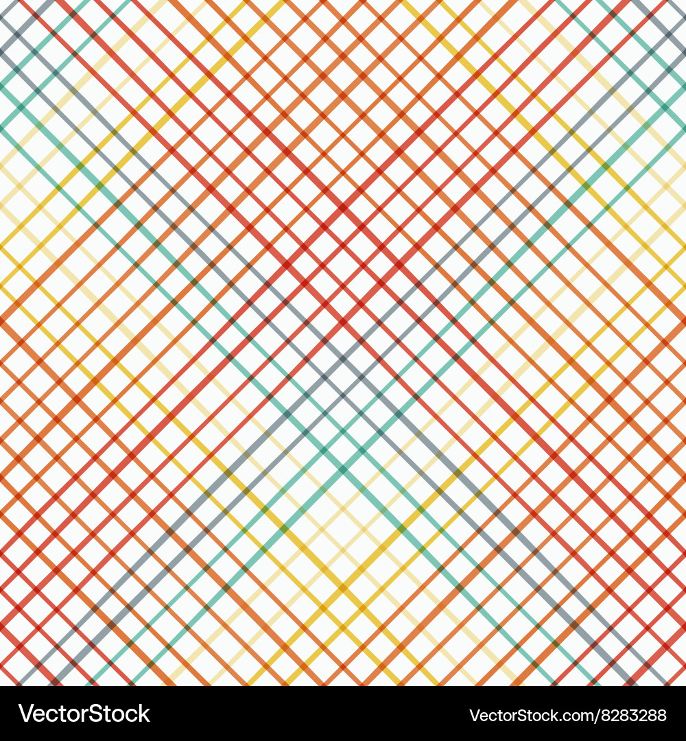 Geometric seamless pattern with cross lines Vector Image