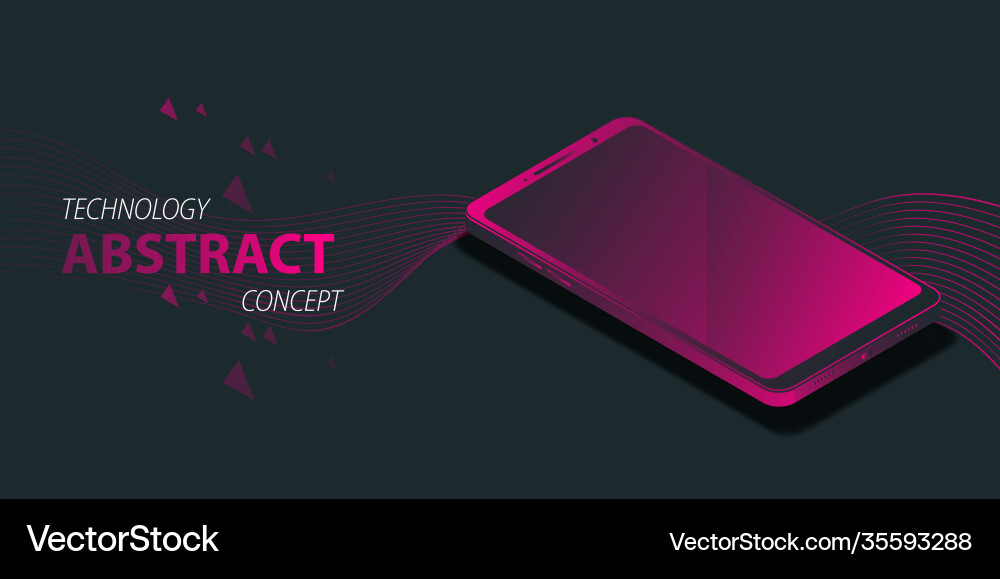 Gradient modern isometric digital device mock up vector image