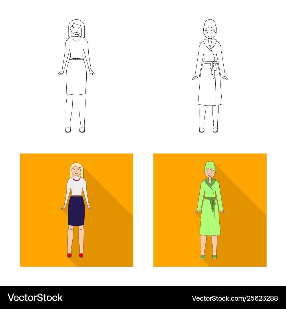 Isolated object posture and mood icon Vector Image