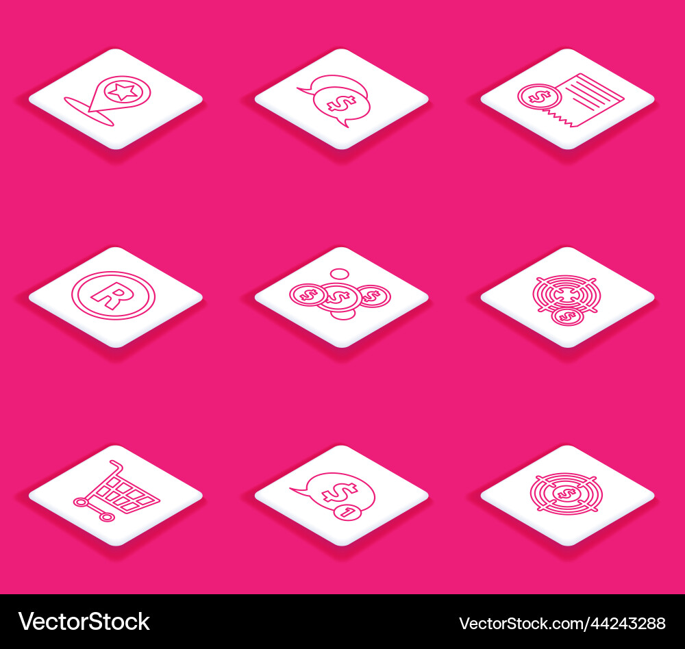 Set line map pointer with star speech bubble Set line map pointer with star speech bubble vector image