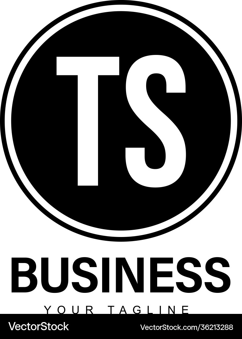 Ts initial a logo design with abstract style Ts initial a logo design with abstract style vector image