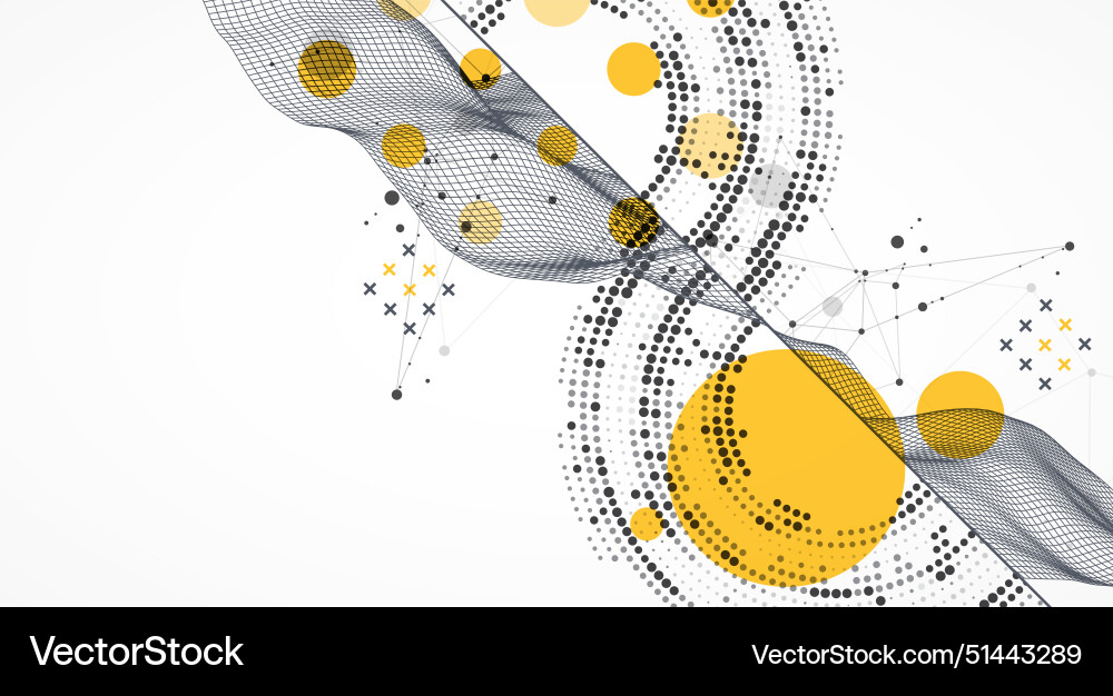Abstract wave is made in a frame style with half Abstract wave is made in a frame style with half vector image