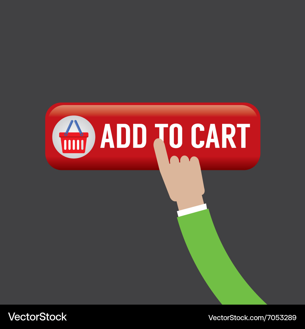 Add to cart button Vector Image