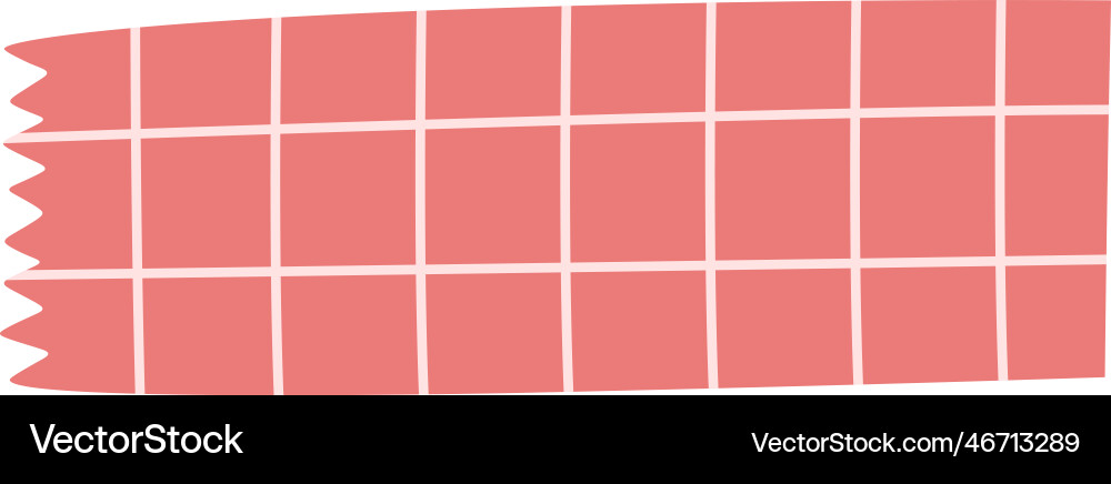 Adhesive tape with checkered pattern Vector Image