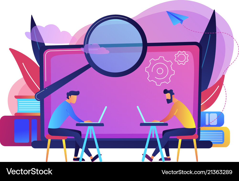Computer lab concept Computer lab concept vector image