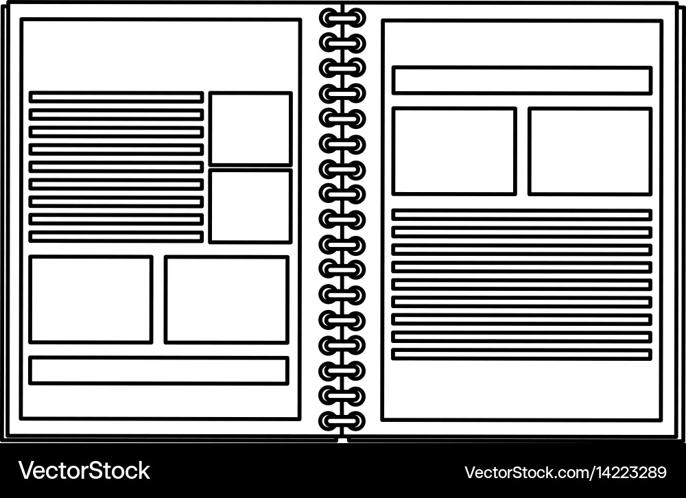 Notebook icon image vector image