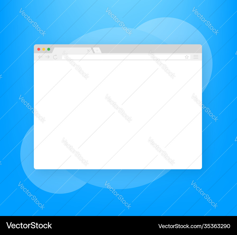 Browser window or web Browser window or web vector image