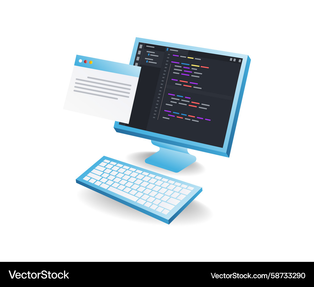 Computer Programming Concepts Vector Image