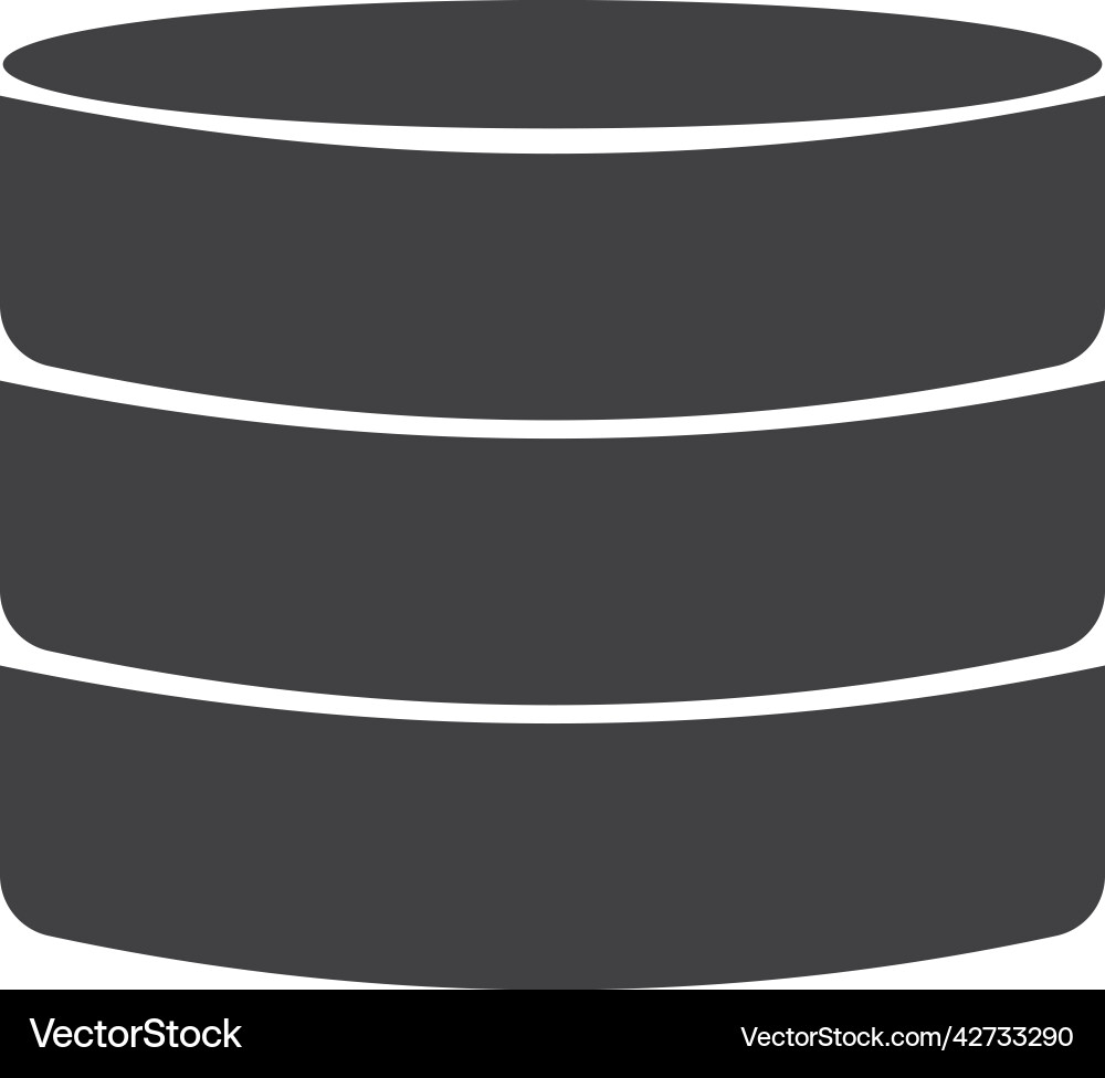 Database icon Database icon Vector Image