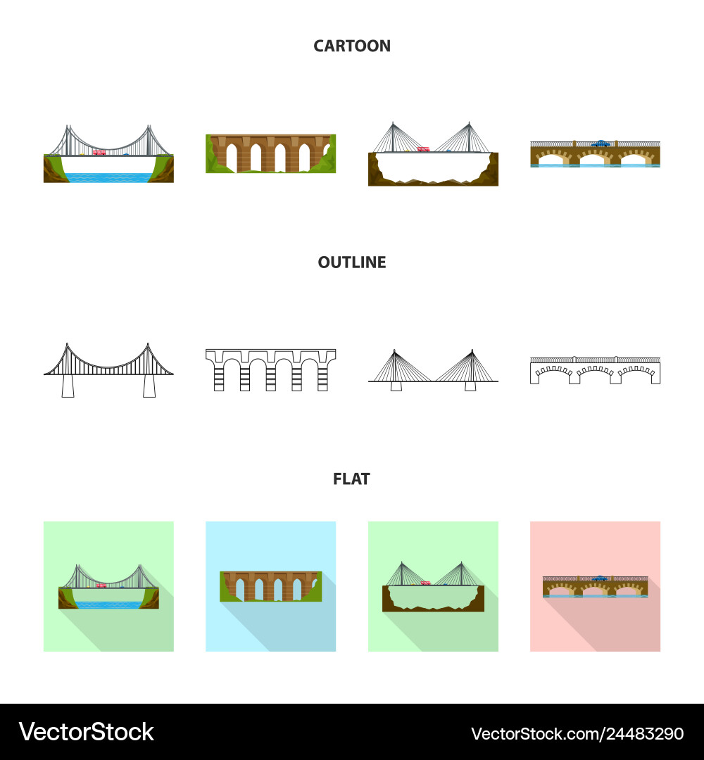 Design of connection and symbol set vector image