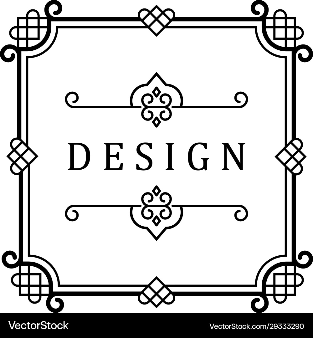 Frame with borders Frame with borders vector image