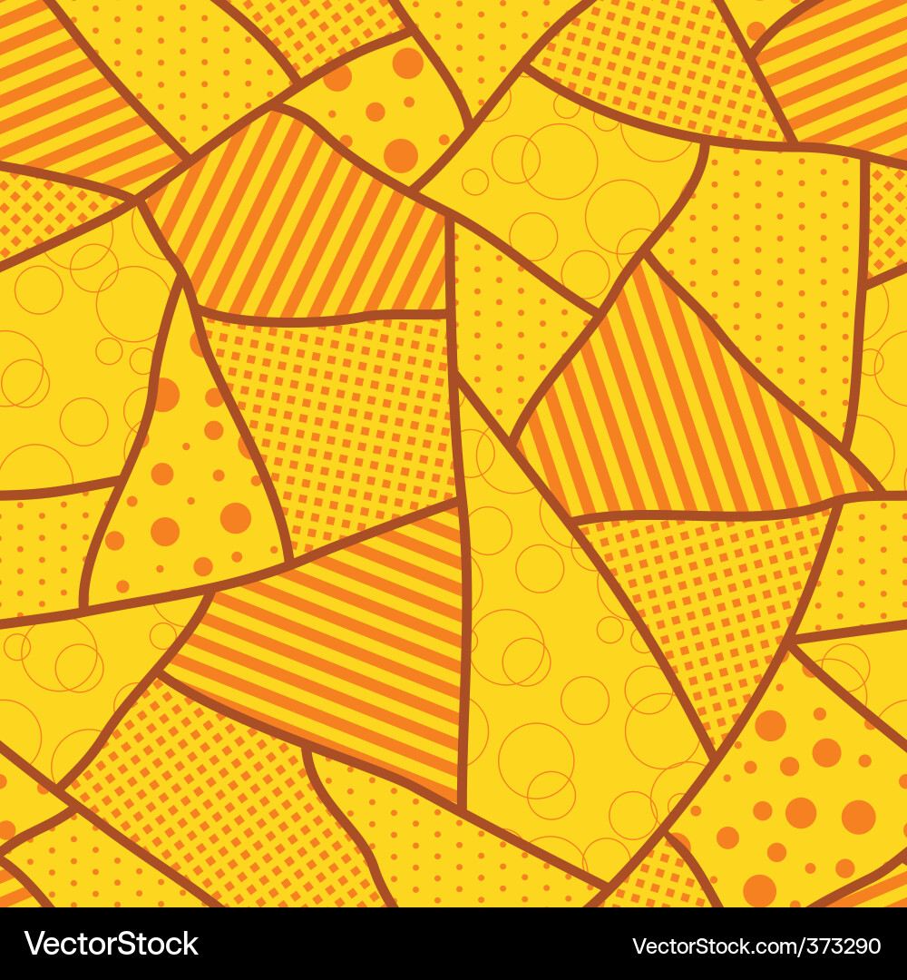 Geometric Patchwork Pattern vector image