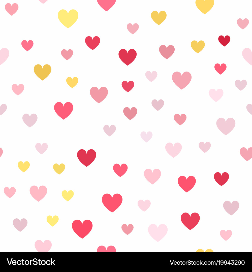 Heart Pattern Background Vector Image