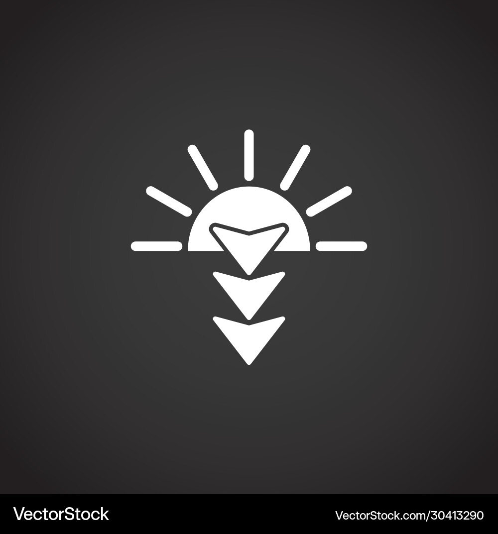 Sunset sunrise related icon on background Sunset sunrise related icon on background vector image