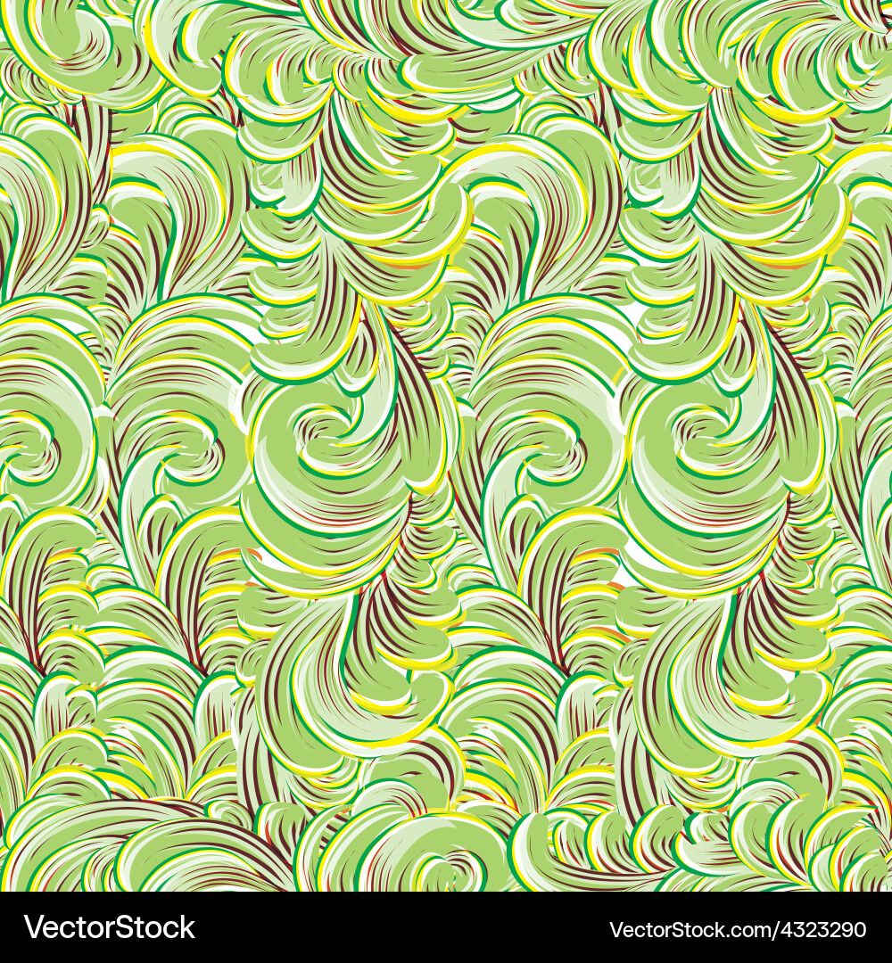 Waves seamless background Royalty Free Vector Image