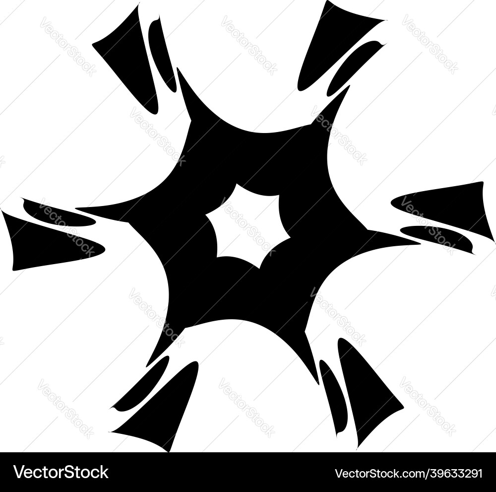 Abstract circular drawing amorphous nonfigurative Vector Image