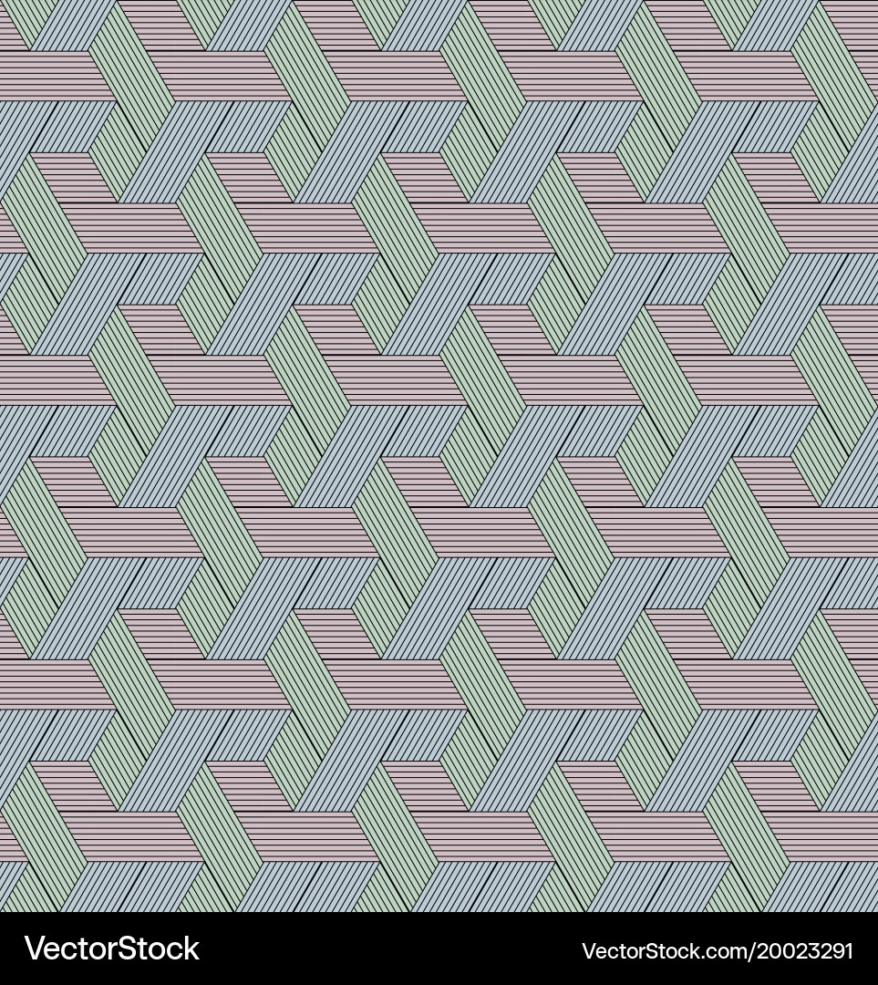Abstract seamless surround pattern of cubes Vector Image