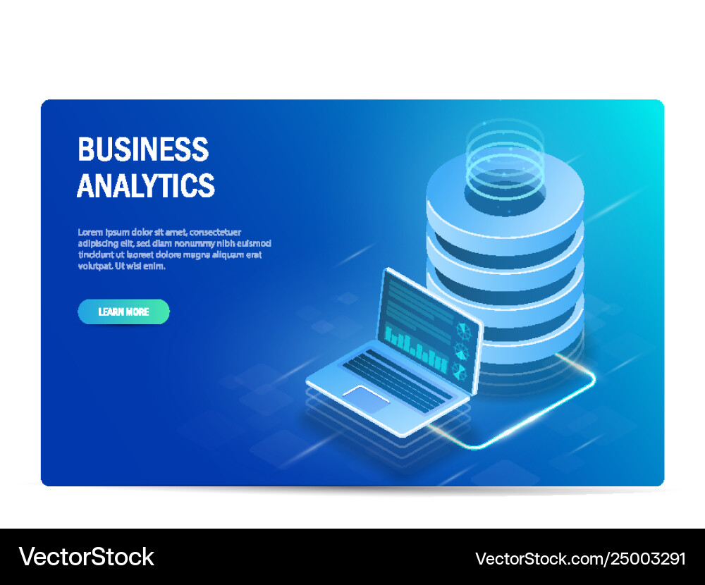Business Data Cloud Computing Vector Image