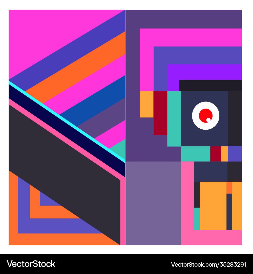 Colorful geometric and curve background pattern Colorful geometric and curve background pattern vector image