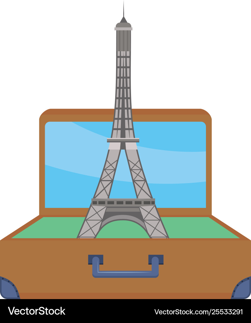 Eiffel tower design Vector Image