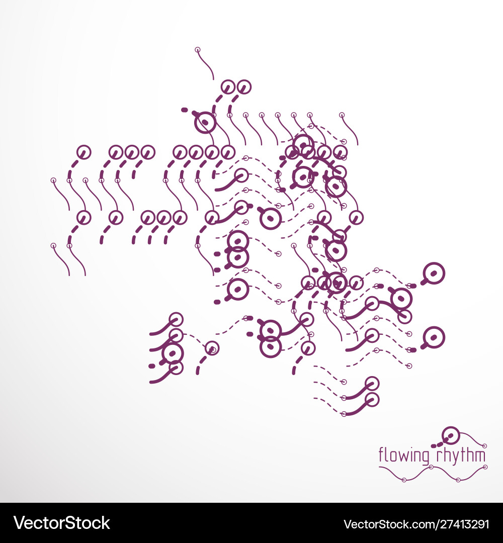Flowing stripes abstract wave lines for use Vector Image
