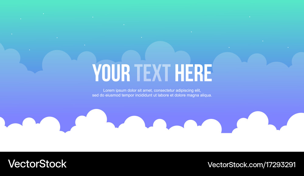Header website cloud style design vector image