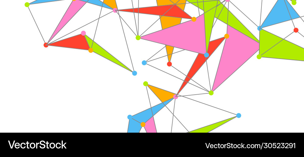 Line points connections triangular technology Line points connections triangular technology Vector Image