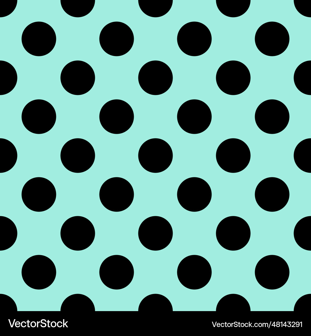 Tile pattern with grey polka dots on mint Tile pattern with grey polka dots on mint Vector Image