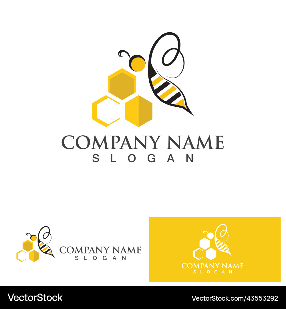 Bee Honig Logo Symbol Design Vorlage Bee Honig Logo Symbol Design Vorlage vektorbild