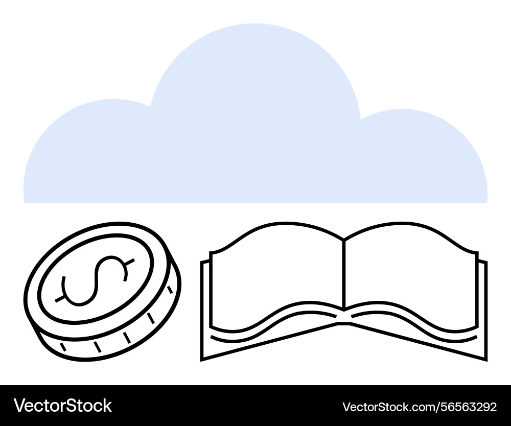 Cloud computing concepts with finance Cloud computing concepts with finance vector image
