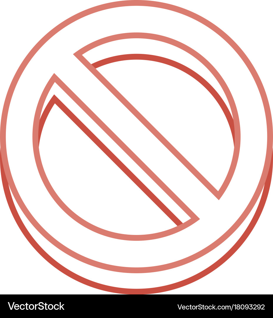 Forbidden symbol icon Vector Image