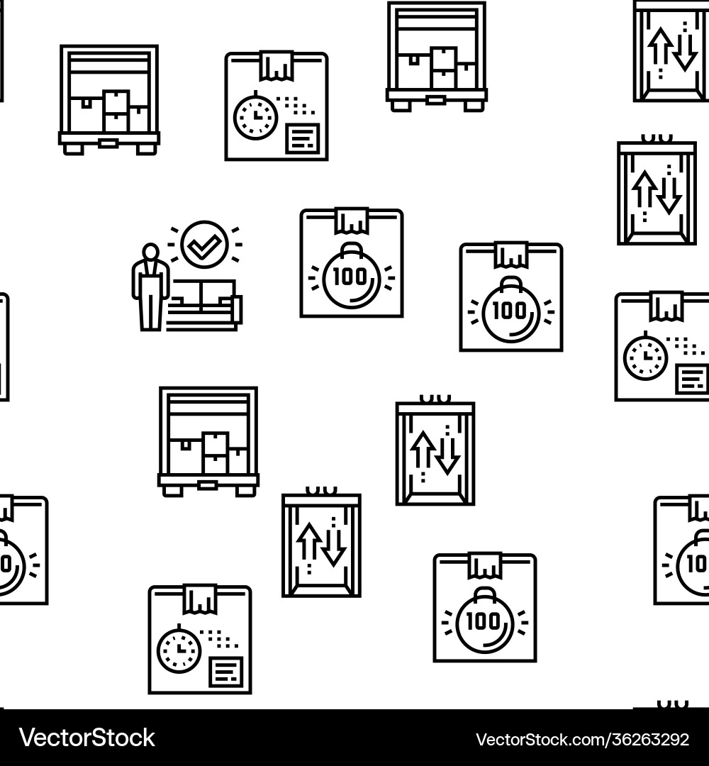 Mover express service seamless pattern Mover express service seamless pattern vector image