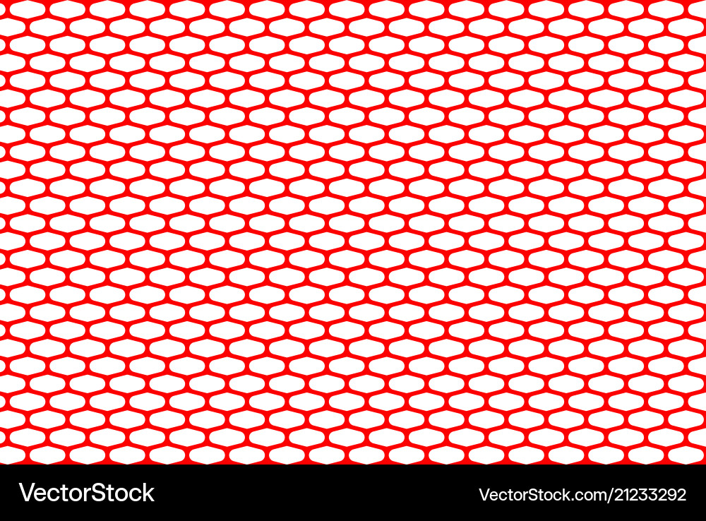 Red Hexagonal Net Pattern vector image