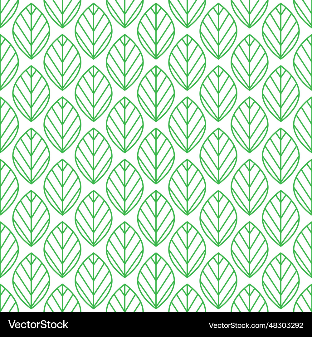 Seamless leaf pattern design for textures Vector Image