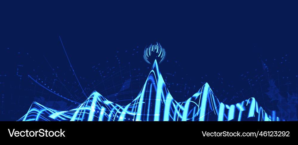 Technology data background idea of global Technology data background idea of global vector image