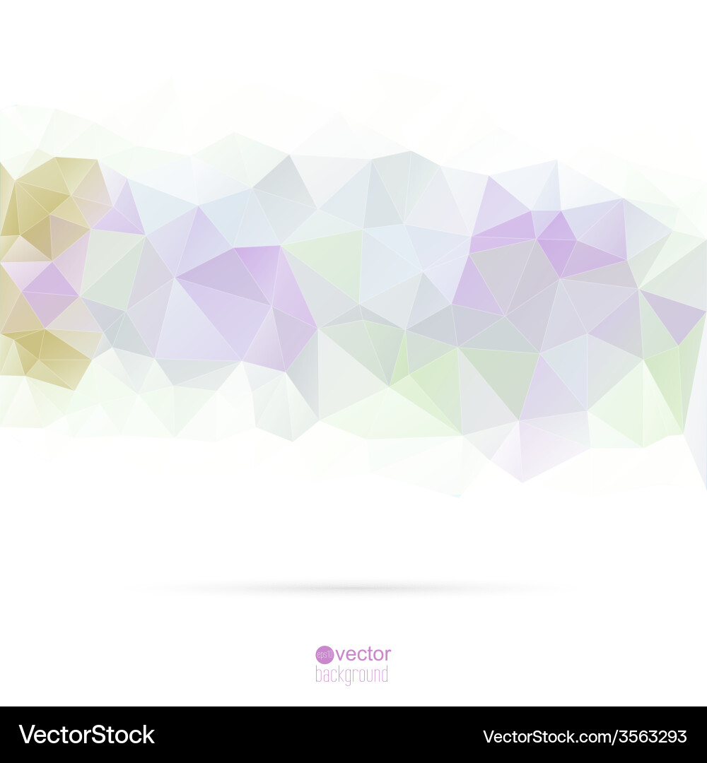 Abstract background with triangles and polygon vector image
