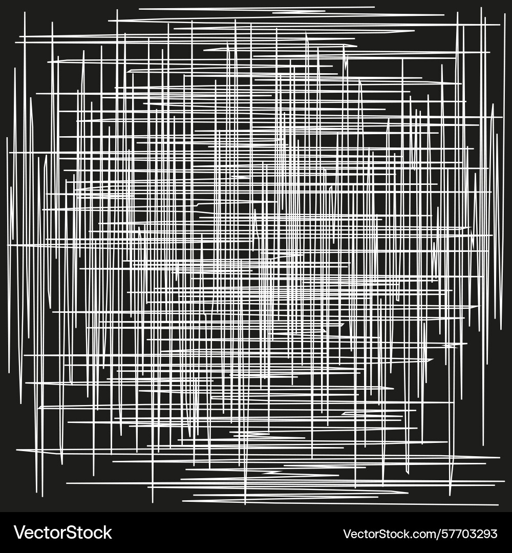 Abstract line texture chaotic grid pattern white Abstract line texture chaotic grid pattern white vector image