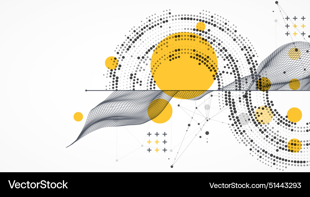 Abstract wave is made in a frame style with half Abstract wave is made in a frame style with half vector image