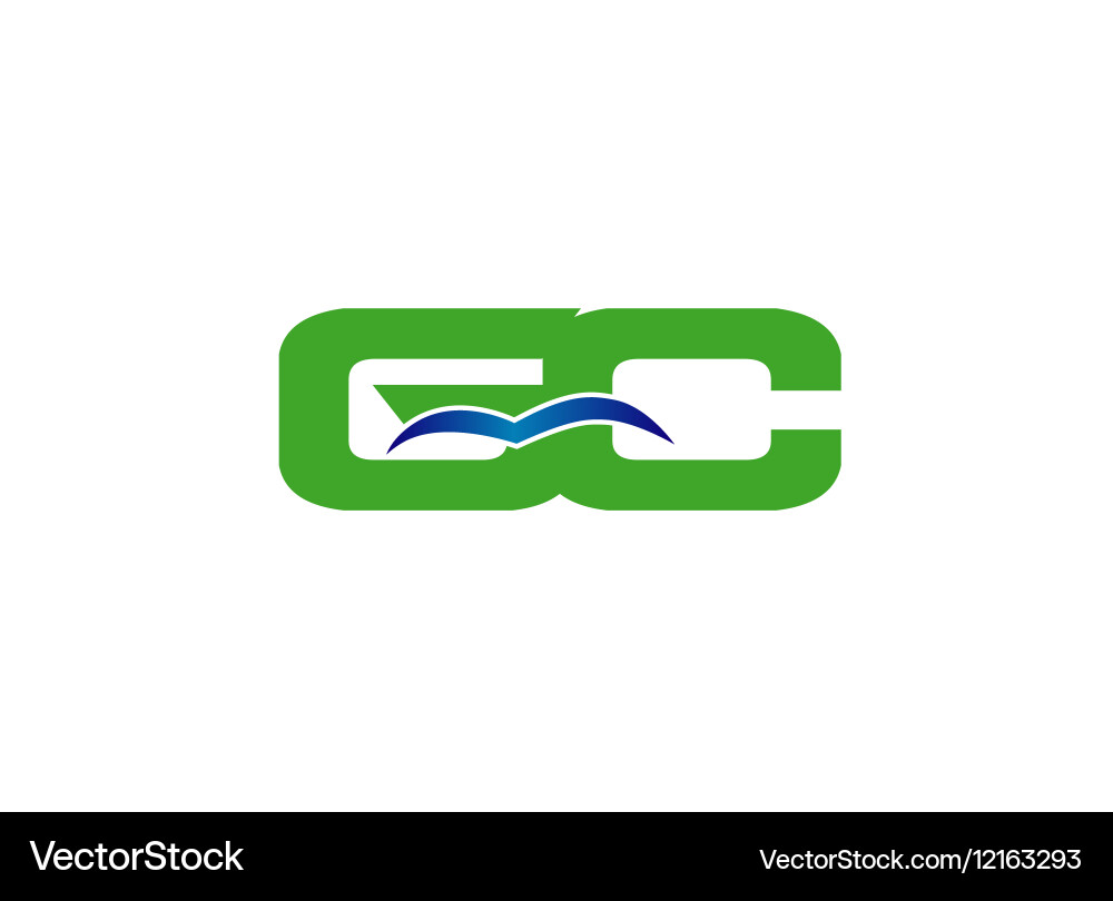 Gc initial company group logo Vector Image