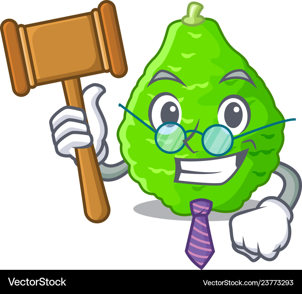 Judge lime kaffir is isolated with cartoons Judge lime kaffir is isolated with cartoons Vector Image