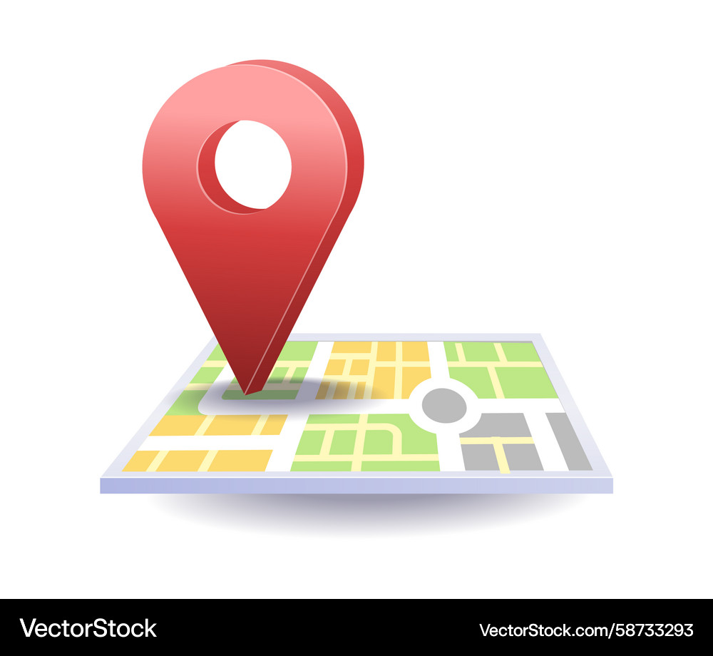 Location Map Application Vector Image