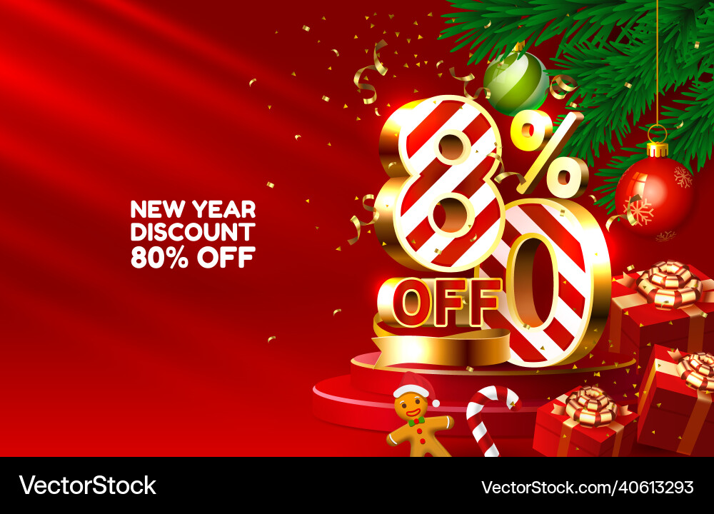 Neujahrsrabatt merry weihnachten verkauf 80 off Neujahrsrabatt merry weihnachten verkauf 80 off vektorbild