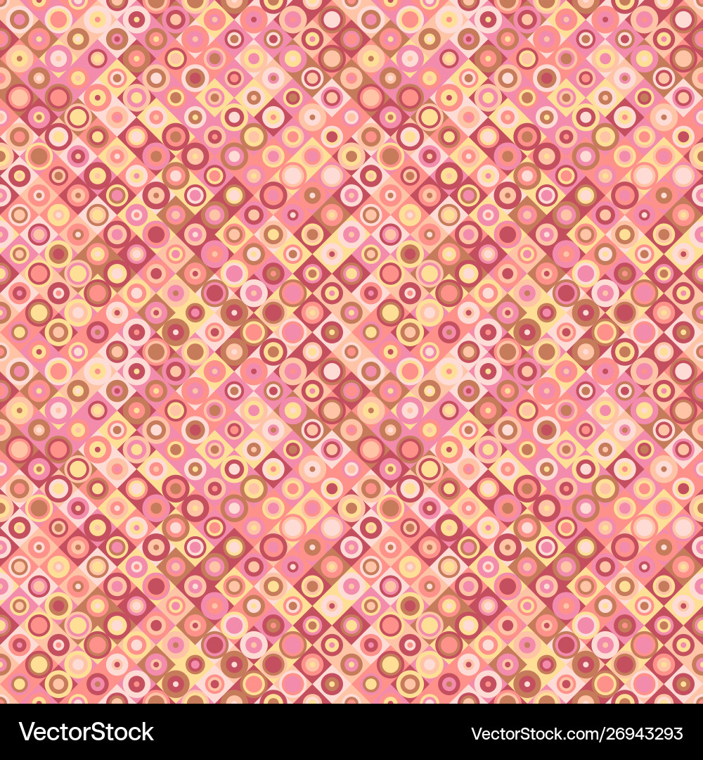 Seamless abstract circle mosaic pattern vector image