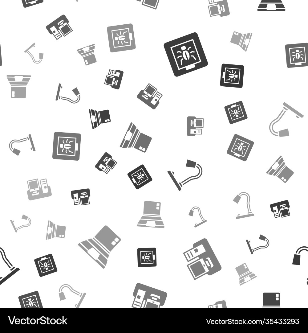 Set insects in a frame monitor with keyboard Set insects in a frame monitor with keyboard vector image