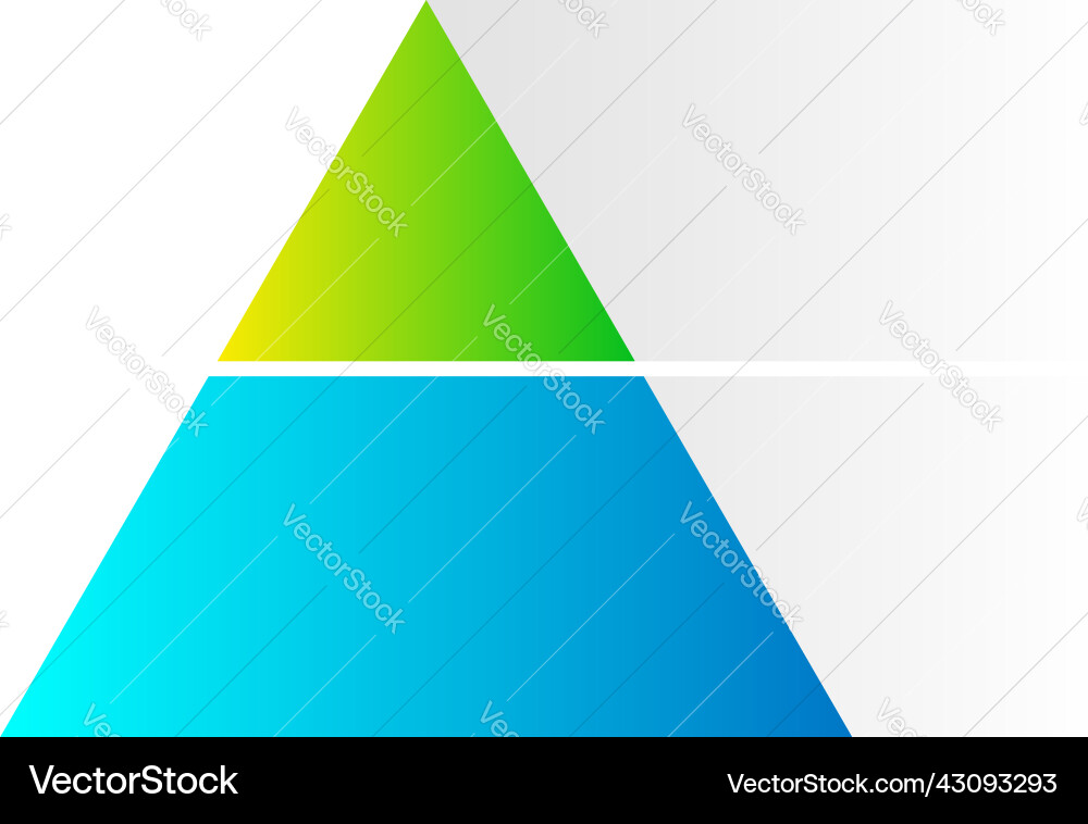 Triangle pyramid chart graph icon series Triangle pyramid chart graph icon series vector image