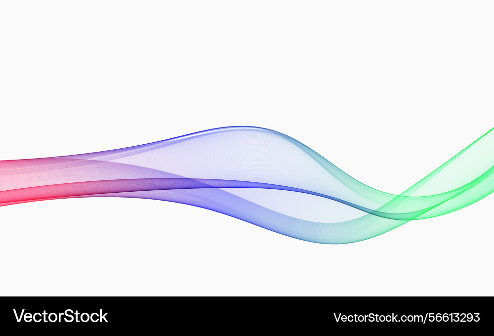Wavy flow of twisted lines curved transparent Wavy flow of twisted lines curved transparent vector image