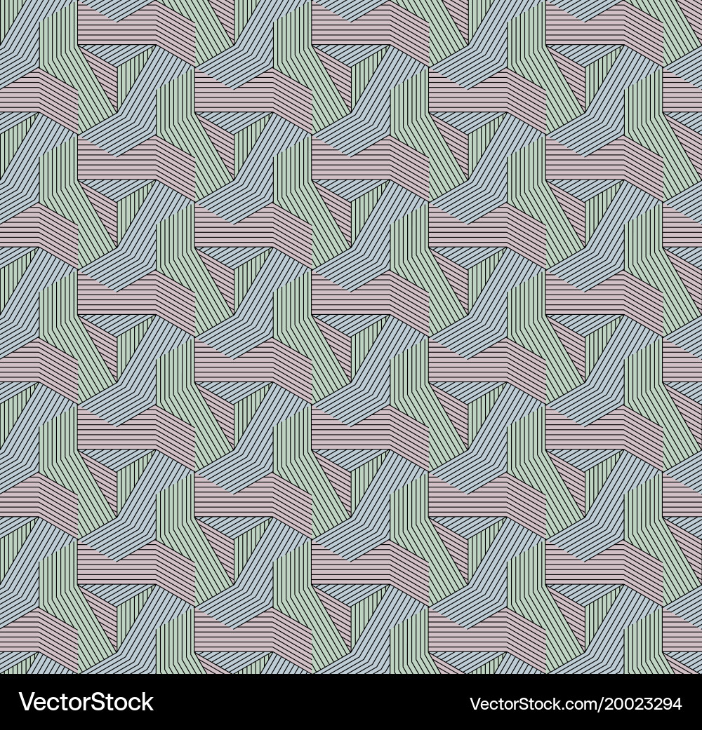Abstract seamless surround pattern of cubes Vector Image