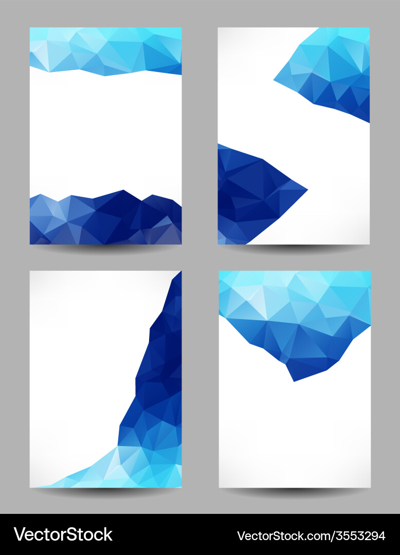 Backgrounds with abstract triangles Vector Image